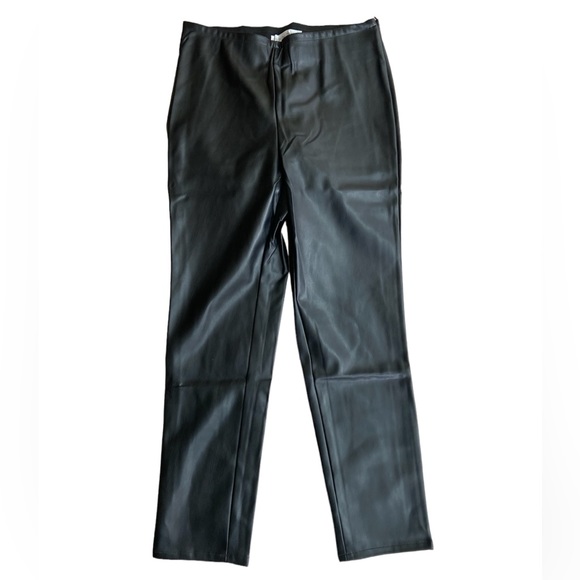 Rubin Singer Studio Small Faux Leather Pull-On Pants in Black New - Picture 2 of 5